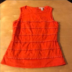 Banana Republic 100% Cotton Shell - Vibrant Orange